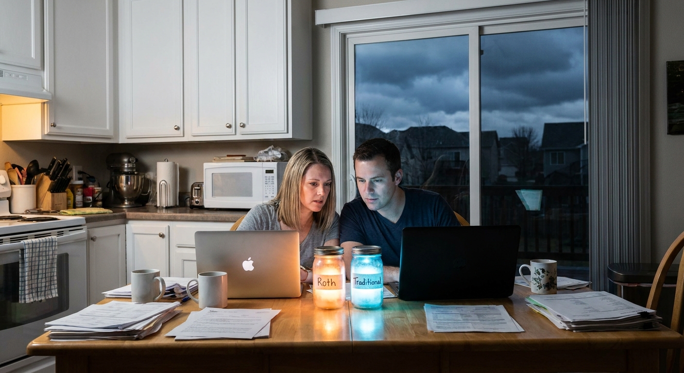 Choosing Between Roth and Traditional in an Uncertain Tax Future: A Household Playbook